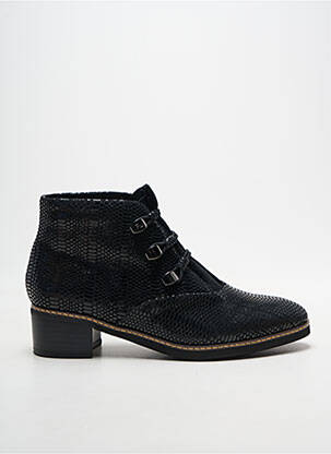 Botine/ghete țesătură satinată toc de 4 la 6 cm negru FUGITIVE BY FRANCESCO ROSSI femeie
