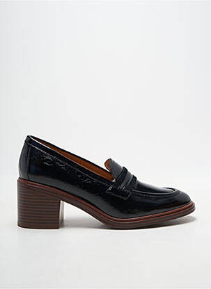 Mocasini efect șifonat toc de 4 la 6 cm negru MAM'ZELLE femeie