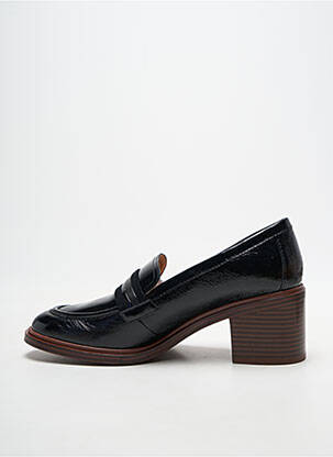 Mocasini efect șifonat toc de 4 la 6 cm negru MAM'ZELLE femeie