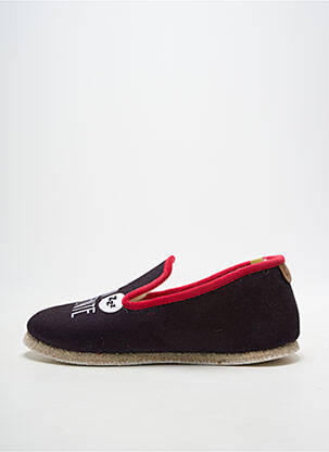 Papuci/pantofi de casă vârf rotund vârf rotund negru CHAUSSE MOUTON bărbat