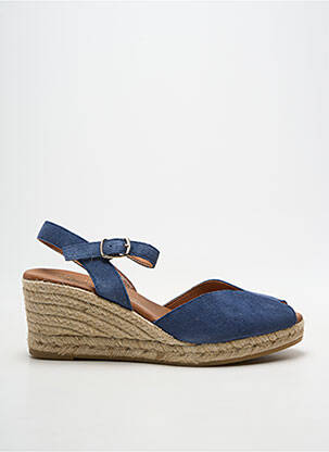 Espadrile închidere cu buclă(e) toc de 7 la 9 cm albastru LA MAISON DE L'ESPADRILLE femeie