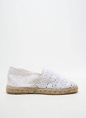 Espadrile vârf rotund toc plat până la 3 cm alb LA MAISON DE L'ESPADRILLE femeie