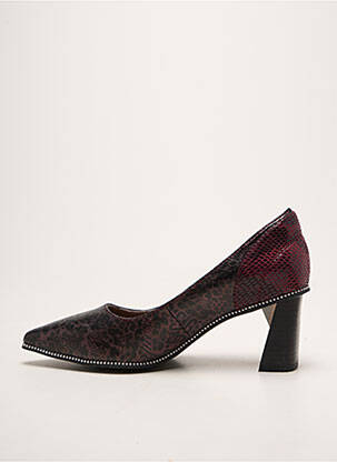 Pantofi cu toc țesătură satinată toc de 7 la 9 cm violet LAURA VITA femeie