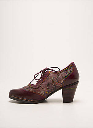 Derby-uri imprimare toc de 4 la 6 cm violet LAURA VITA femeie