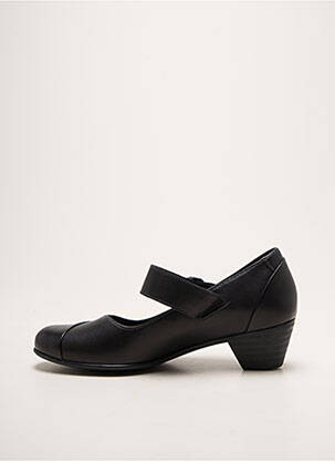 Pantofi cu toc cubanez toc de 4 la 6 cm negru MEPHISTO femeie