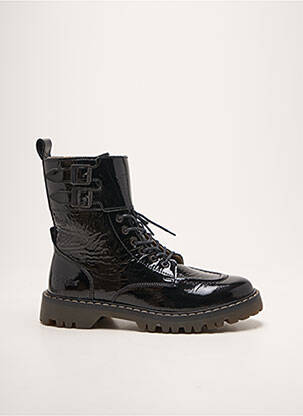 Botine/ghete toc mic toc plat până la 3 cm negru KICKERS femeie