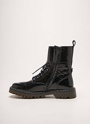 Botine/ghete toc mic toc plat până la 3 cm negru KICKERS femeie