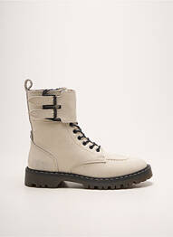 Botine/ghete toc mic toc plat până la 3 cm bej KICKERS femme