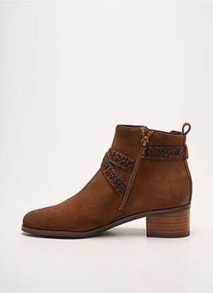 Botine/ghete toc mic toc de 4 la 6 cm maro FUGITIVE BY FRANCESCO ROSSI femeie