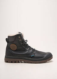 Botine/ghete umplută vârf rotund negru PALLADIUM homme