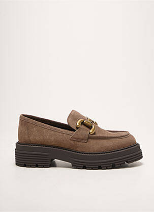 Mocasini vârf rotund toc de 4 la 6 cm maro WE DO femeie
