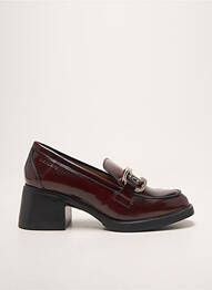 Mocasini material neted toc de 4 la 6 cm roșu WONDERS femme