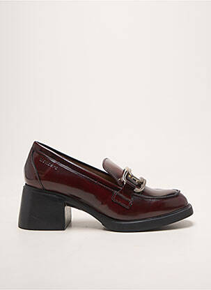Mocasini material neted toc de 4 la 6 cm roșu WONDERS femme