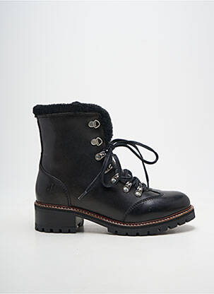 Botine/ghete umplută toc de 4 la 6 cm negru HOOPER SHOES femeie