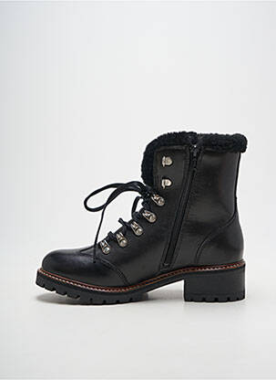Botine/ghete umplută toc de 4 la 6 cm negru HOOPER SHOES femeie