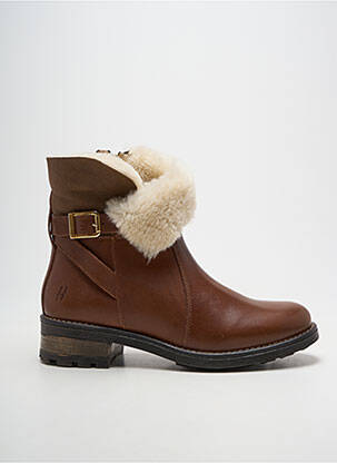 Botine/ghete umplută toc de 4 la 6 cm maro HOOPER SHOES femeie