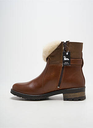 Botine/ghete umplută toc de 4 la 6 cm maro HOOPER SHOES femeie