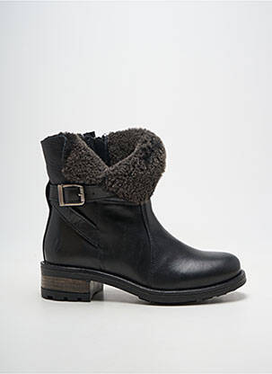 Botine/ghete umplută toc de 4 la 6 cm negru HOOPER SHOES femeie