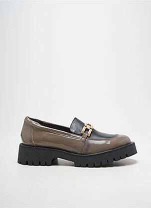 Mocasini material neted toc de 4 la 6 cm gri SOFTWAVES femeie