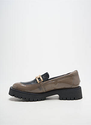 Mocasini material neted toc de 4 la 6 cm gri SOFTWAVES femeie