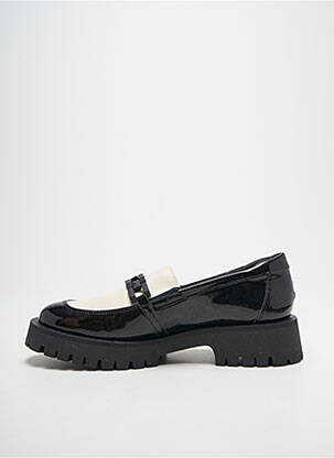 Mocasini material neted toc de 4 la 6 cm negru SOFTWAVES femeie