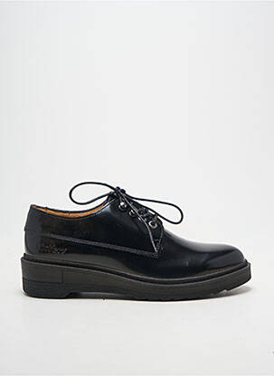 Derby-uri țesătură satinată toc plat până la 3 cm negru KICKERS femeie