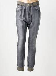 Pantalon slim talie elastică mărime normală gri CHIPIE femme