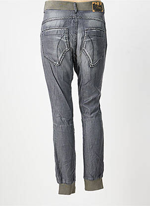 Pantalon slim talie elastică mărime normală gri CHIPIE femeie