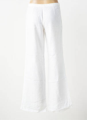 Pantalon evazat talie cu cleme talie înaltă alb IT'S TABOO femeie