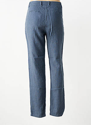 Pantalon drept țesătură crep talie înaltă albastru PAKO LITTO femeie