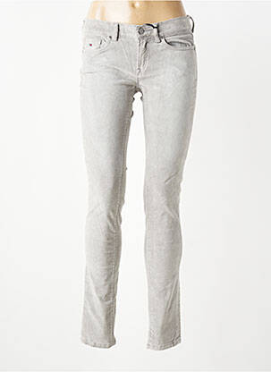 Pantalon slim talie joasă talie joasă gri TOMMY HILFIGER femeie