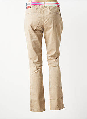 Pantalon chino țesătură poplin mărime normală bej TOMMY HILFIGER femeie