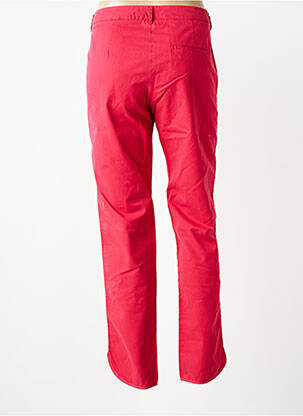 Pantalon chino țesătură poplin mărime normală roșu I.CODE (By IKKS) femeie