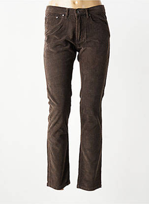 Pantalon slim elasticitate mărime normală maro J.A.C.H.S. MFG.CO. femeie
