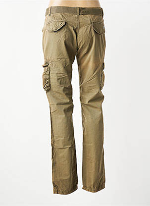 Pantalon cargo subțire talie joasă verde IKKS femeie