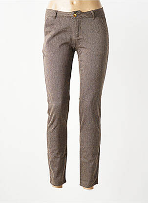 Pantalon chino talie joasă talie joasă maro FIRETRAP femeie