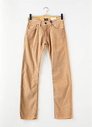 Pantalon slim țesătură catifea bej TOMMY HILFIGER bărbat