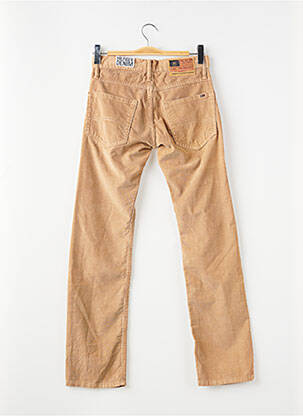 Pantalon slim țesătură catifea bej TOMMY HILFIGER bărbat