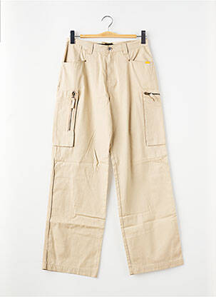 Pantalon cargo croială dreaptă bej CAT garcon