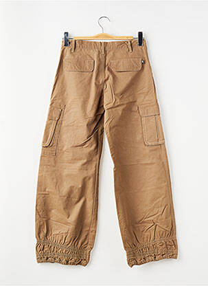 Pantalon cargo țesătură poplin maro CAT garcon