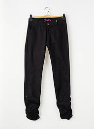 Pantalon slim talie joasă negru CHIPIE fille
