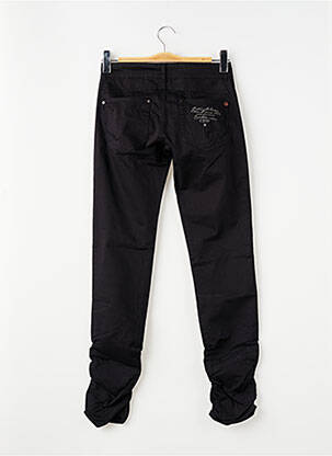 Pantalon slim țesătură poplin negru CHIPIE fată