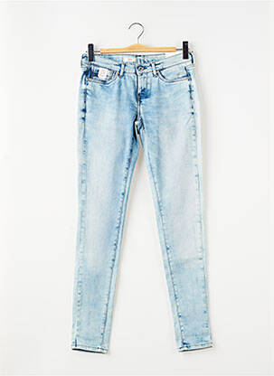 Blugi skinny elasticitate mărime reglabilă albastru PEPE JEANS fată