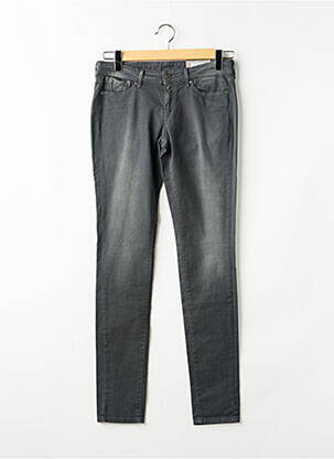 Blugi cu croială slim elasticitate mărime reglabilă gri PEPE JEANS fată