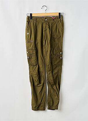 Pantalon cargo strânsă pe partea de jos mărime reglabilă verde PEPE JEANS fată