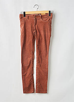 Pantalon slim elasticitate mărime reglabilă maro SCOTCH & SODA fată