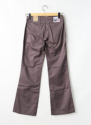 Pantalon drept țesătură poplin mărime normală gri IKKS femeie