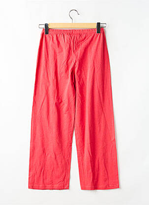 Pantalon drept croială dreaptă talie elastică roșu LA FEE MARABOUTEE fată
