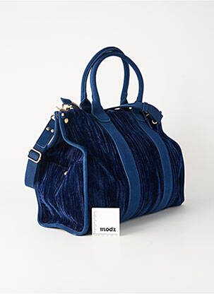 Geantă multibuzunare formă de geantă shopper albastru MILA LOUISE femeie