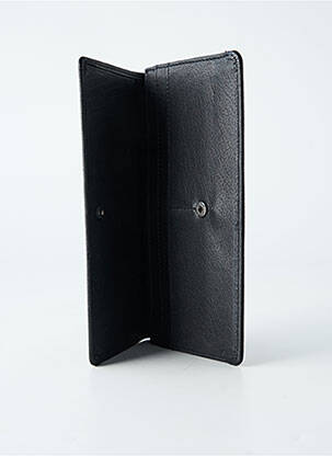 Portofel efect material satinat negru LEA.TONI femeie